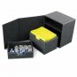 BCW Gray Leatherette Deck Box Vault LX Hold 100 Sleeved