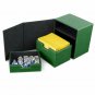 BCW Green Leatherette Deck Box Vault LX Hold 100 Sleeved