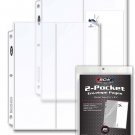 Pack of 20 BCW 2-Pocket 4x10 Envelope Pages (1-PRO2T-4X10-20) Pack of 20 BCW 2-Pocket 4x10 Envelope Pages (1-PRO2T-4X10-20)