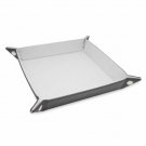 BCW 7 Inch Square Leather Dice Tray - White BCW 7 Inch Square Leather Dice Tray - White