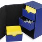 BCW Blue Leatherette Deck Box Vault LX Hold 200 Sleeved