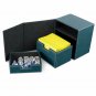 BCW Teal Leatherette Deck Box Vault LX Hold 100 Sleeved