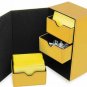 BCW Yellow Leatherette Deck Box Vault LX Hold 200 Sleeved