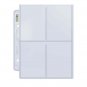 Box of 100 Ultra Pro Platinum Series Pages 4-Pocket Mini