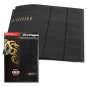 Pack of 10 BCW SIDELOAD PRO 18-POCKET BINDER PAGES - Black
