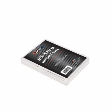 (1) BCW 25-Count Hinged Trading Card Box - Holds 25 Cards