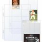 Pack of 20 BCW SIDELOAD PRO 9-POCKET BINDER PAGES