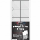Pack of 100 2x2 Double Pocket Vinyl Flip (1-VF) Pack of 100 2x2 Double Pocket Vinyl Flip (1-VF)