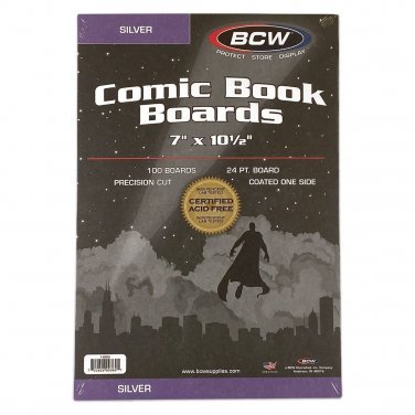 2X BCW Silver Comic Backing Boards