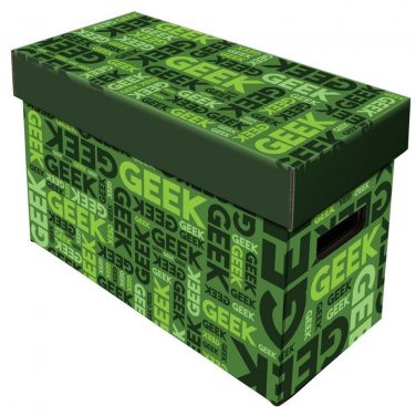 BCW Short Comic Storage Box - Art - Geek Green - Holds 150 comics