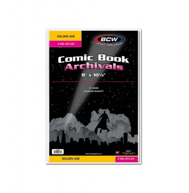 2X BCW Golden Comic Mylar Archivals - 2 MIL