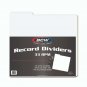 50 BCW 33 RPM Record Dividers - White