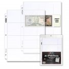 Pack of 20 BCW 4-Pocket Currency Page (1-PRO4C-20)