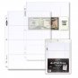 Pack of 20 BCW 4-Pocket Currency Page (1-PRO4C-20)
