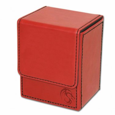 BCW Padded Leatherette Deck Case LX Red