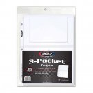 Pack of 20 PRO 3-POCKET PHOTO PAGE (1-PRO3T-20) Pack of 20 PRO 3-POCKET PHOTO PAGE (1-PRO3T-20)