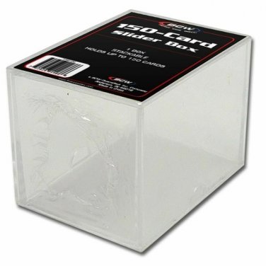 x1 - BCW 150 ct. SLIDER BOX -  Holds 150 Cards