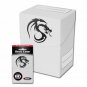 1x BCW GAMING DECK CASE Matte WHITE Box - Holds 80 Cards w/Card Divider 1-DC-WHI