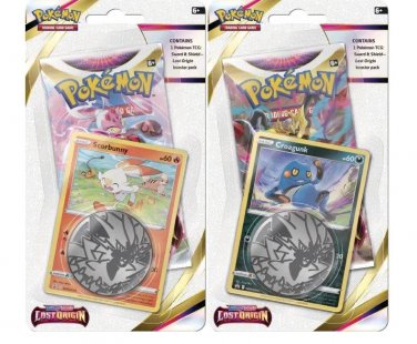 Lost Origin Single Checklane Blister Set of 2 (One Scorbunny & One Croagunk)