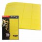 Pack of 10 BCW SIDELOAD PRO 18-POCKET BINDER PAGES - Yellow