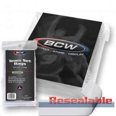 10X BCW Resealable Team Set Bags