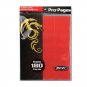 20X BCW Side Loading 18-Pocket Pro Pages - Red