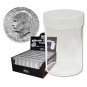 10x BCW Round Clear Plastic Large Silver Dollar Coin Tubes w/ Screw-On Cap