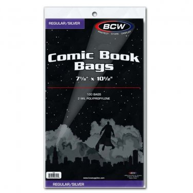 5X BCW Silver/Regular Comic Bags
