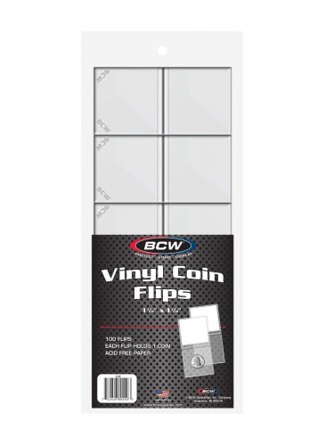 5X BCW 2x2 Double Pocket Vinyl Flip