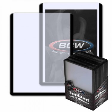 3x4 Topload Card Holder - Black Border (25 pack)