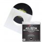 10X BCW Paper Record Sleeves 45 RPM - Polylined - SQ Corners - With Hole