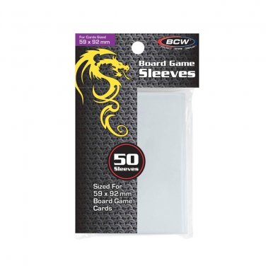 BCW Board Game Sleeves - Std Euro (59MM x 92MM) (1-BG-59X92)