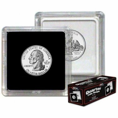 75X BCW 2x2 Coin Snap - Quarter