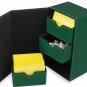 BCW Green Leatherette Deck Box Vault LX Hold 200 Sleeved