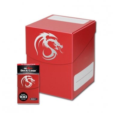 2X BCW Deck Case - Large - Red