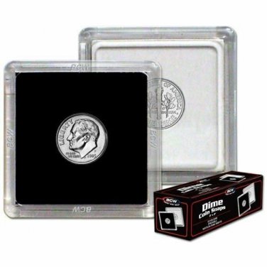 50X BCW 2x2 Coin Snap - Dime