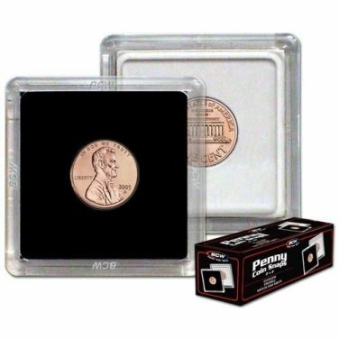 75X BCW 2x2 Coin Snap - Penny