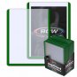 3x4 Topload Card Holder - Green Border (25 pack)