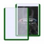 3x4 Topload Card Holder - Green Border (25 pack)