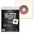 50 Pack BCW RESEALABLE 45 RPM BAGS - 7 3/8 X 7 5/8 (1-BAG-45RPM-R) 50 Pack BCW RESEALABLE 45 RPM BAGS - 7 3/8 X 7 5/8 (1-BAG-45RPM-R)