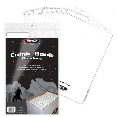 300 BCW Comic Book Dividers - White
