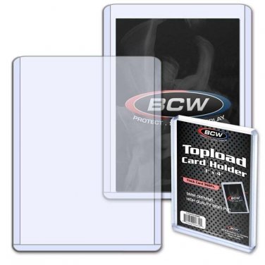 25X BCW Thick Card Topload Holder - 360 PT.