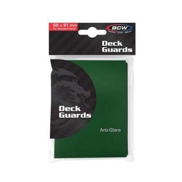 20X BCW Deck Guard - Double Matte - Green