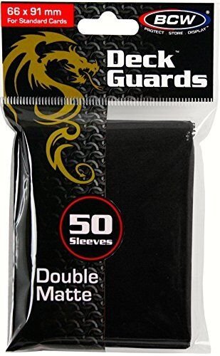 20X BCW Deck Guard - Double Matte - Black