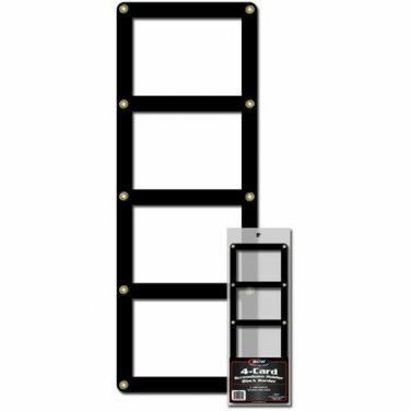 1 BCW Black Bordered Screwdown Standard Sized 4-Card Holder