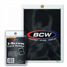 5 BCW 1-Screw Screwdown 50pt. Jersey & Memorabilia Sized Thick Card Holders 5 BCW 1-Screw Screwdown 50pt. Jersey & Memorabilia Sized Thick Card Holders