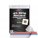 5 packs of 100 (500) BCW 7 3/8" x 7 5/8" Resealable 45 RPM Record Bags 5 packs of 100 (500) BCW 7 3/8" x 7 5/8" Resealable 45 RPM Record Bags
