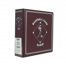 1 BCW 3" Heavy Duty D-ring Burgundy Baseball Binder Album 1 BCW 3" Heavy Duty D-ring Burgundy Baseball Binder Album