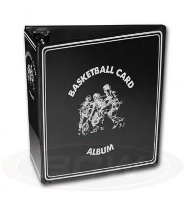 2 BCW 3" Heavy Duty D-ring Black Basketball Binder Albums