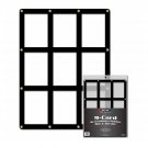 3 BCW Black Bordered Screwdown Standard Sized 9 Card Holders